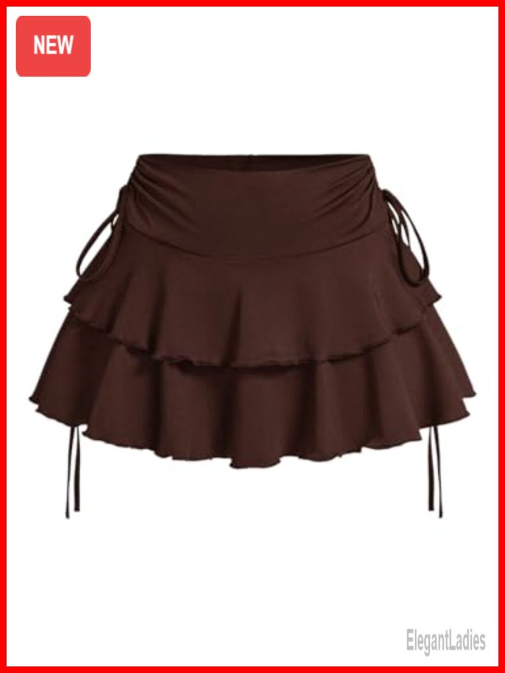 Verdusa Ruffle Mini Skirt Y2K Bow Side Flowy A Line Cute Skirt